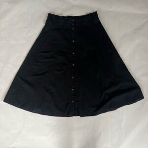 Universal Thread Black Cotton/Linen Blend Skirt Women’s Size Large